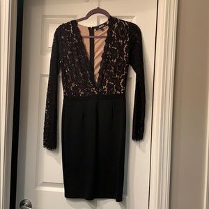 Lulus dress.  Very low V neck